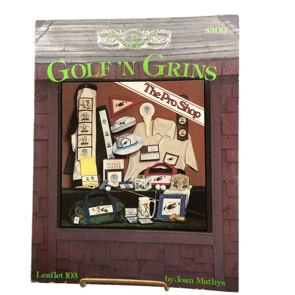 Princess Designs Other - Vintage Cross Stitch Patterns, Golf N Grins Pro Shop by Joan Mathys, 1982